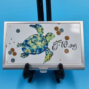 Turtle Business Card Holder (Faith & Inspiration) – Just Around